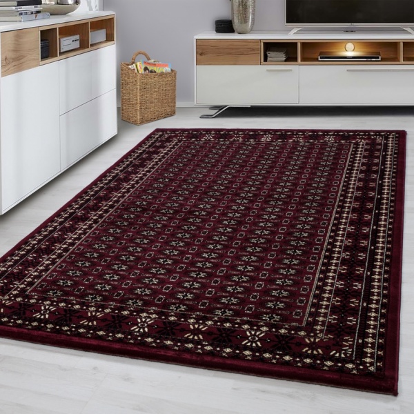 Classic Elegance: Red Traditional Rug for Living Room, Bedroom & Dining Room - Marrakesh
